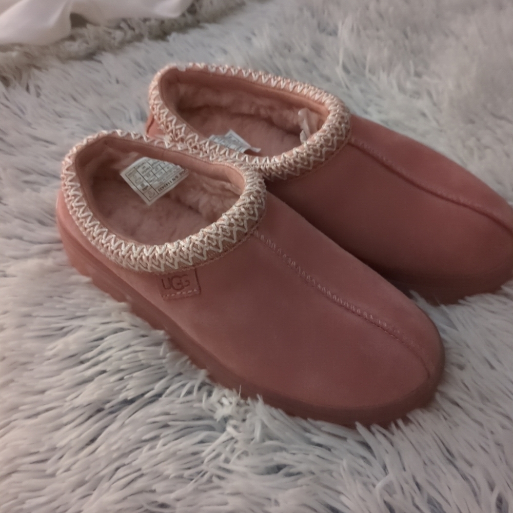 UGG Tasman Clear Sole Shoe Slipper Horizon Pink NEW SIZE 6